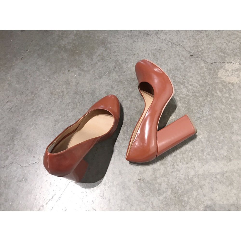 Burnt Orange Platform Heels